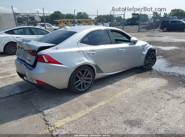 JTHBA1D28G5011752 2016 LEXUS IS 200T Серебряный Задняя правая четверть