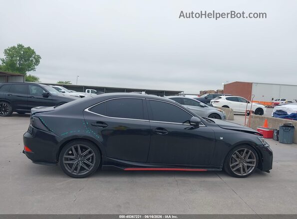 JTHBA1D28H5057194 2017 LEXUS IS F SPORT RWD Black Rear interior view