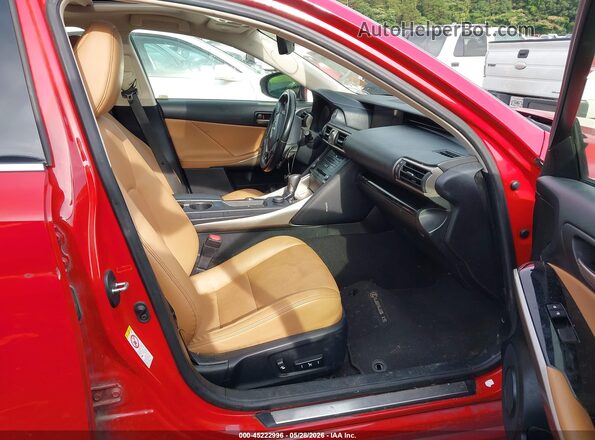 JTHBA1D28J5075216 2018 LEXUS IS 300 Красный Вид салона спереди