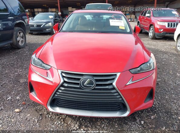 JTHBA1D28J5075216 2018 LEXUS IS 300 Красный Вид задней части салона