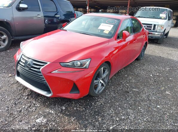 JTHBA1D28J5075216 2018 LEXUS IS 300 Красный Передняя левая четверть
