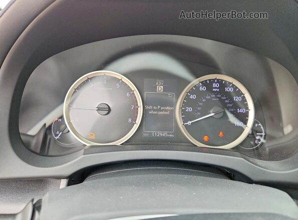 JTHBA1D29G5037373 2016 LEXUS IS Gray Vista del cuadro de instrumentos