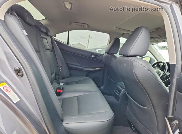 JTHBA1D29G5037373 2016 LEXUS IS Gray Vista de los asientos traseros