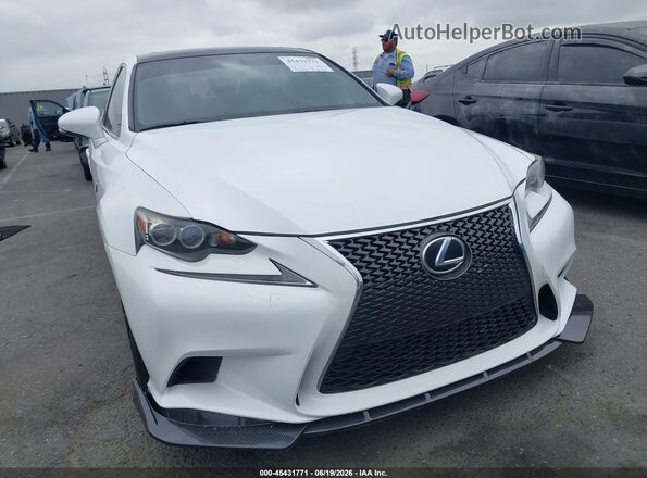 JTHBA1D2XG5009761 2016 LEXUS IS 200T White Instrument cluster view