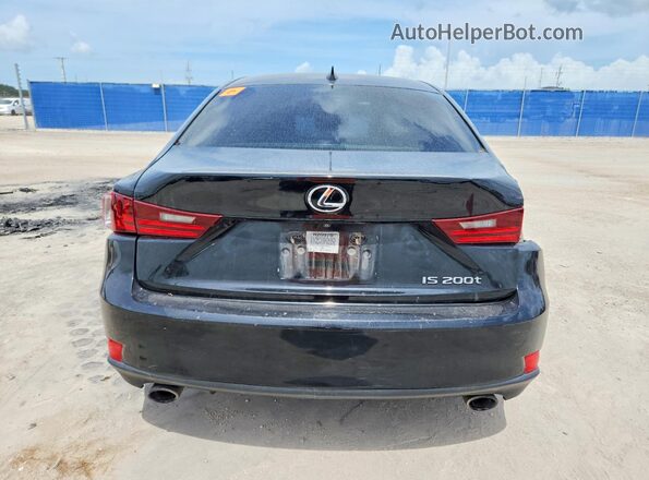 JTHBA1D2XG5028407 2016 LEXUS IS Black Հետևի տեսք