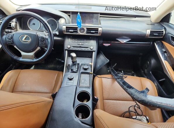 JTHBA1D2XG5028407 2016 LEXUS IS Black Առջևի վահանակի տեսք