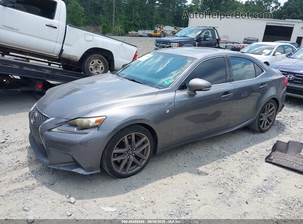 JTHBA1D2XG5037902 2016 LEXUS IS 200T Gray Przód lewy