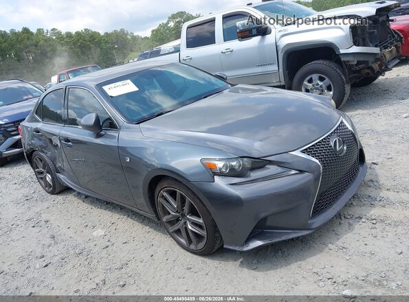 JTHBA1D2XG5037902 2016 LEXUS IS 200T Gray Widok zestawu wskaźników