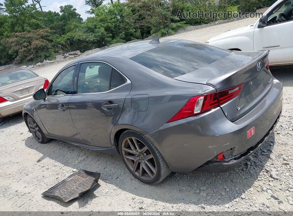 JTHBA1D2XG5037902 2016 LEXUS IS 200T Gray Widok wnętrza z tyłu