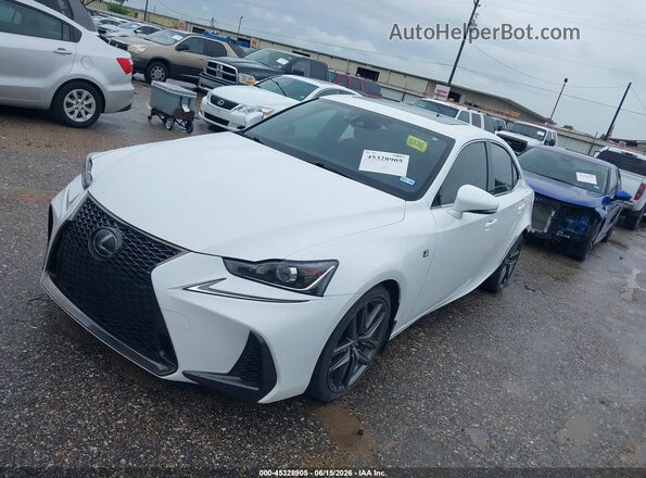 JTHBA1D2XH5044866 2017 LEXUS IS 200T White წინა მარცხენა ხედი სამი მეოთხედიდან