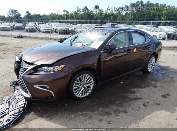 JTHBK1GG0G2213152 2016 LEXUS ES 350 Brown Передня ліва чверть