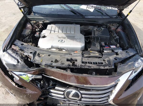 JTHBK1GG0G2213152 2016 LEXUS ES 350 Brown Вид ззаду