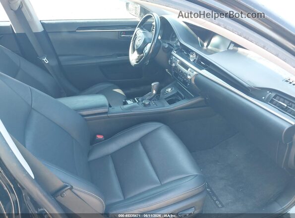 JTHBK1GG0G2213488 2016 LEXUS ES 350 Black წინა სალონის ხედი