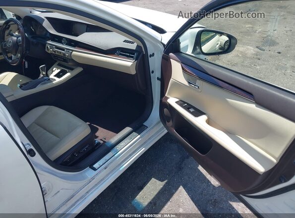JTHBK1GG2G2238294 2016 LEXUS ES 350 White Widok wnętrza z przodu
