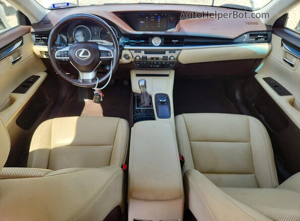 JTHBK1GG8G2211486 2016 LEXUS ES White Առջևի վահանակի տեսք