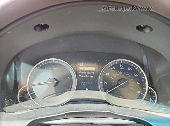 JTHBK1GG8G2211486 2016 LEXUS ES White Սարքավորումների վահանակի տեսք