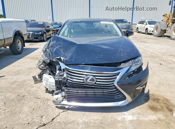 JTHBK1GG9G2234954 2016 LEXUS ES Black Widok z przodu