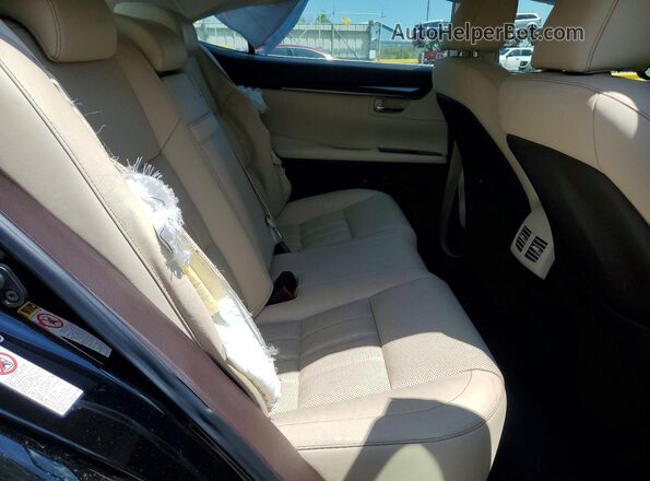 JTHBK1GG9G2234954 2016 LEXUS ES Black Widok tylnych siedzeń