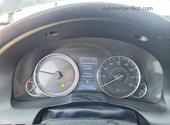 JTHBK1GGXG2234526 2016 LEXUS ES Black Widok zestawu wskaźników