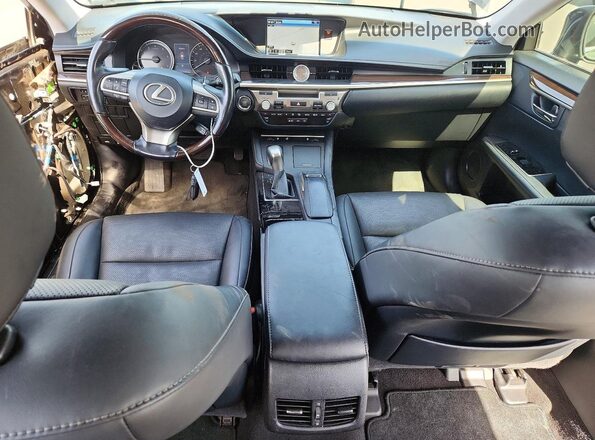 JTHBK1GGXG2234526 2016 LEXUS ES Black Widok deski rozdzielczej