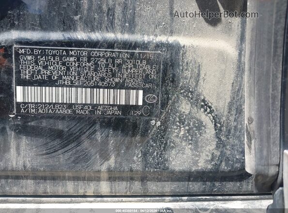 JTHBL5EF2G5140573 2016 LEXUS LS 460 Black Вид підкапотного простору