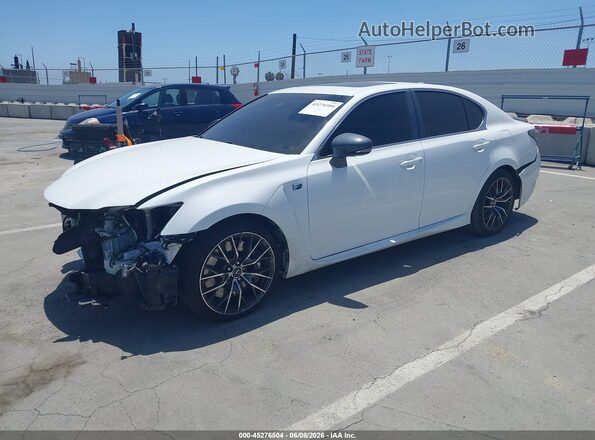 JTHBP1BLXGA000981 2016 LEXUS GS-F White Vista tres cuartos delantera izquierda