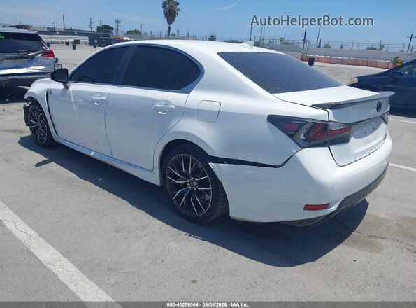 JTHBP1BLXGA000981 2016 LEXUS GS-F White Trasero izquierdo