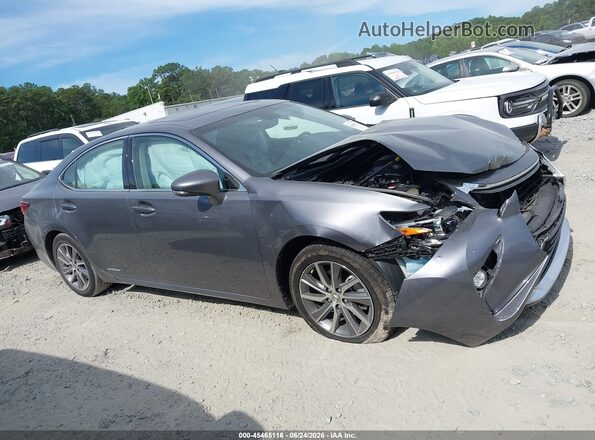 JTHBW1GG0G2112925 2016 LEXUS ES 300H Silver Instrument cluster view