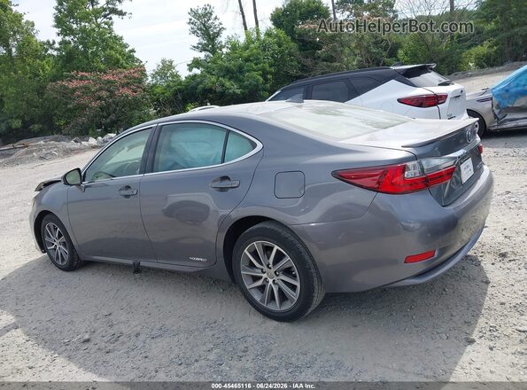 JTHBW1GG0G2112925 2016 LEXUS ES 300H Silver Rear interior view