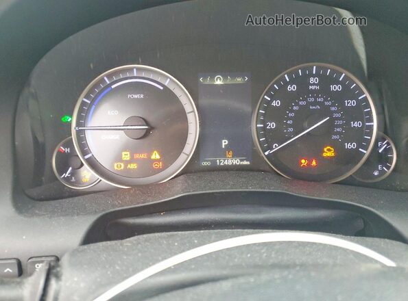 JTHBW1GG2H2144793 2017 LEXUS ES Серебряный Вид щитка приборов