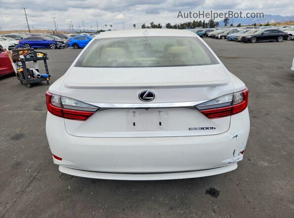 JTHBW1GG7H2137659 2017 LEXUS ES White Հետևի տեսք