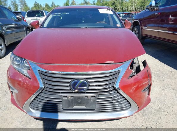 JTHBW1GG8H2142238 2017 LEXUS ES 300H Red Widok wnętrza z tyłu