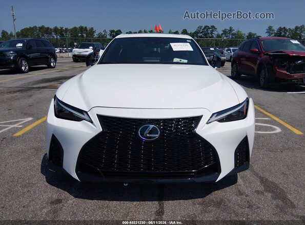JTHBZ1B27S5089489 2025 LEXUS IS 350 White Instrument cluster view