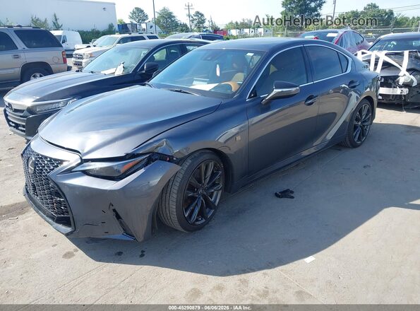 JTHBZ1B28S5083023 2025 LEXUS IS 350 Gray Առջևի ձախ երեք քառորդ տեսարան