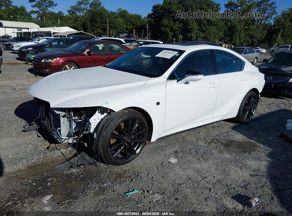 JTHBZ1B2XR5079744 2024 LEXUS IS 350 White Առջևի ձախ երեք քառորդ տեսարան