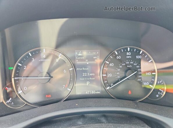 JTHBZ1BL2HA007869 2017 LEXUS GS White Instrument cluster view