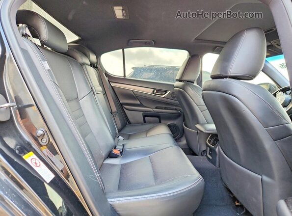JTHBZ1BL2HA008293 2017 LEXUS GS Black უკანა სავარძლების ხედი