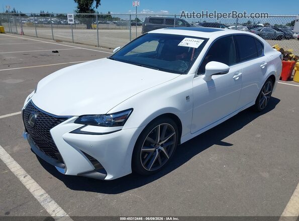 JTHBZ1BL7JA012877 2018 LEXUS GS 350 Белый Передняя левая четверть