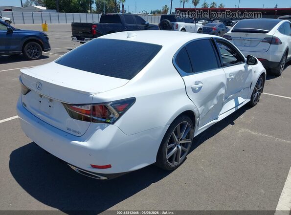 JTHBZ1BL7JA012877 2018 LEXUS GS 350 Белый Задняя правая четверть