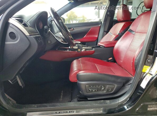 JTHBZ1BL7JA015617 2018 LEXUS GS Black Вид салону спереду