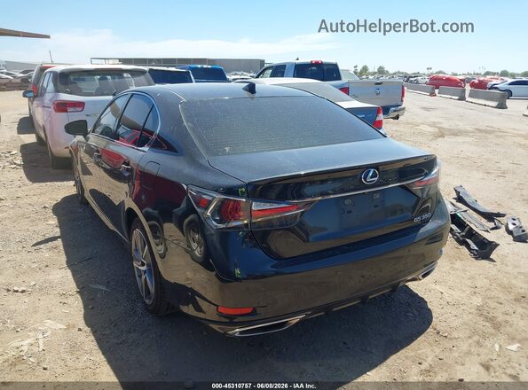 JTHBZ1BL8HA009688 2017 LEXUS GS 350 Black უკანა მარცხენა