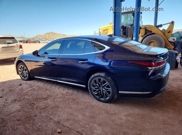 JTHC51FFXJ5001238 2018 LEXUS LS Blue Задня ліва чверть
