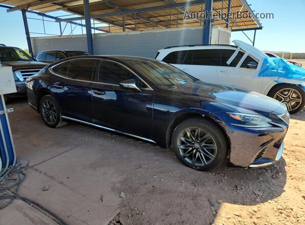 JTHC51FFXJ5001238 2018 LEXUS LS Blue Передня права чверть