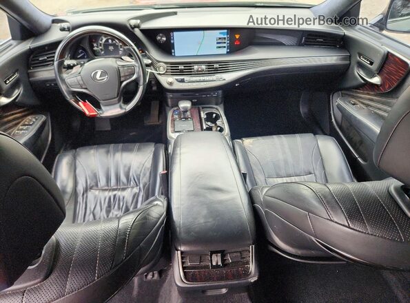 JTHC5LFF2J5001228 2018 LEXUS LS Black Առջևի վահանակի տեսք