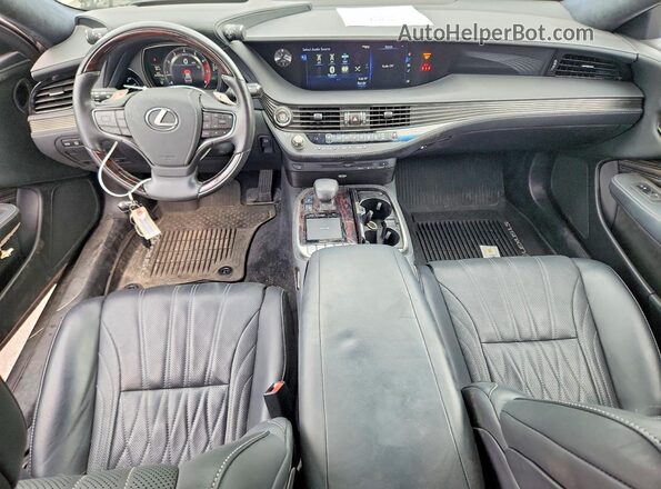 JTHC5LFF4J5002381 2018 LEXUS LS Silver წინა პანელის ხედი