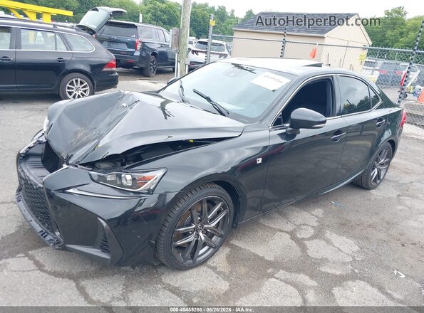 JTHC81D20K5036363 2019 LEXUS IS 300 Black Առջևի ձախ երեք քառորդ տեսարան