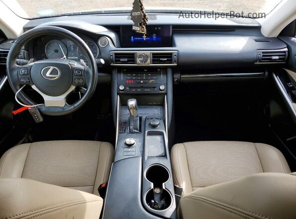 JTHC81D24J5025932 2018 LEXUS IS Black Widok deski rozdzielczej