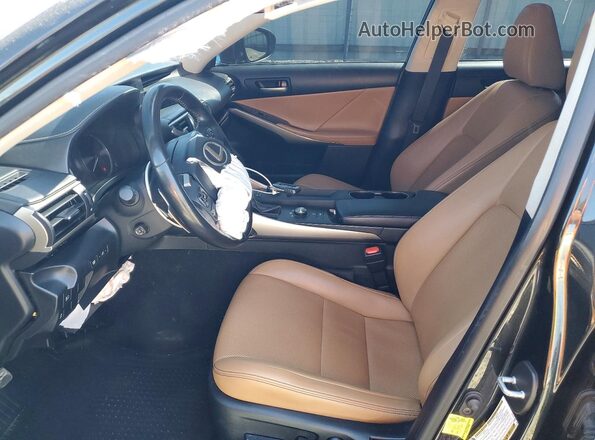 JTHC81D25J5030007 2018 LEXUS IS Black Вид салону спереду