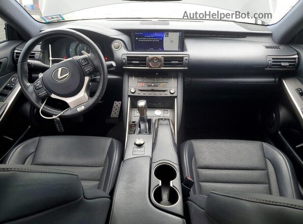 JTHC81D27K5034366 2019 LEXUS IS Black Dashboard view