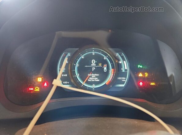 JTHC81D27K5035761 2019 LEXUS IS Gold ხელსაწყოთა პანელის ხედი